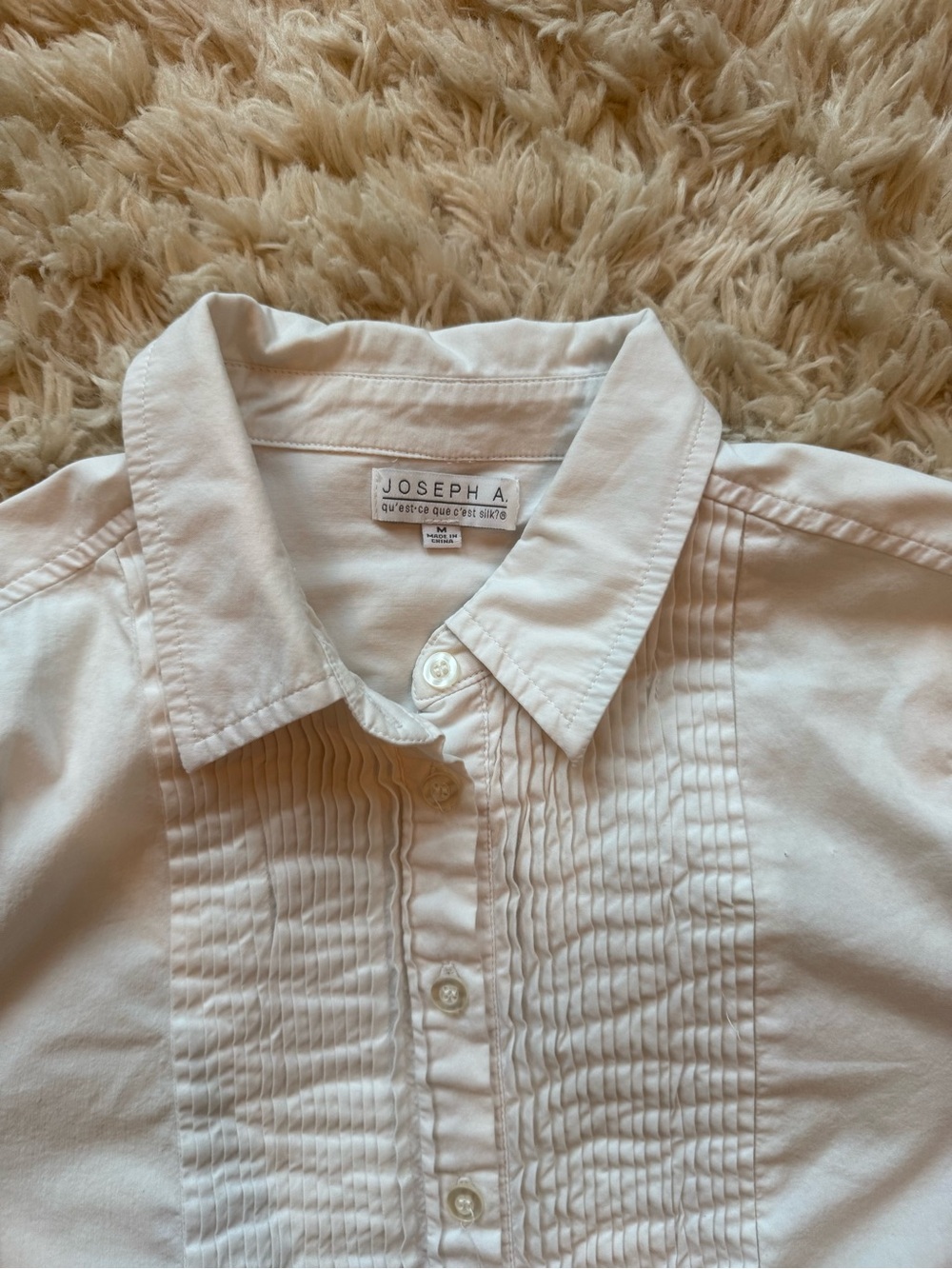 Joseph A white blouse women’s size medium - Picture 4 of 5